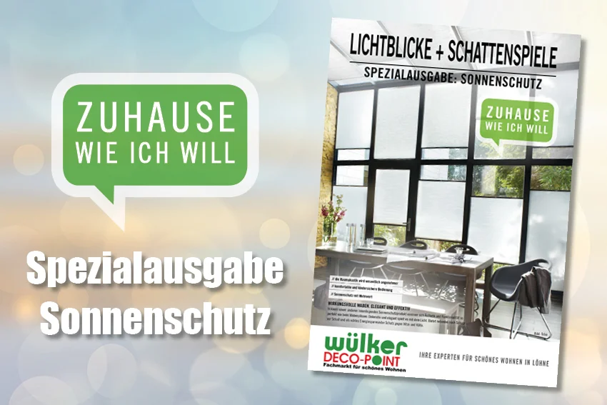 Unser aktueller Sonnenschutz-Prospekt